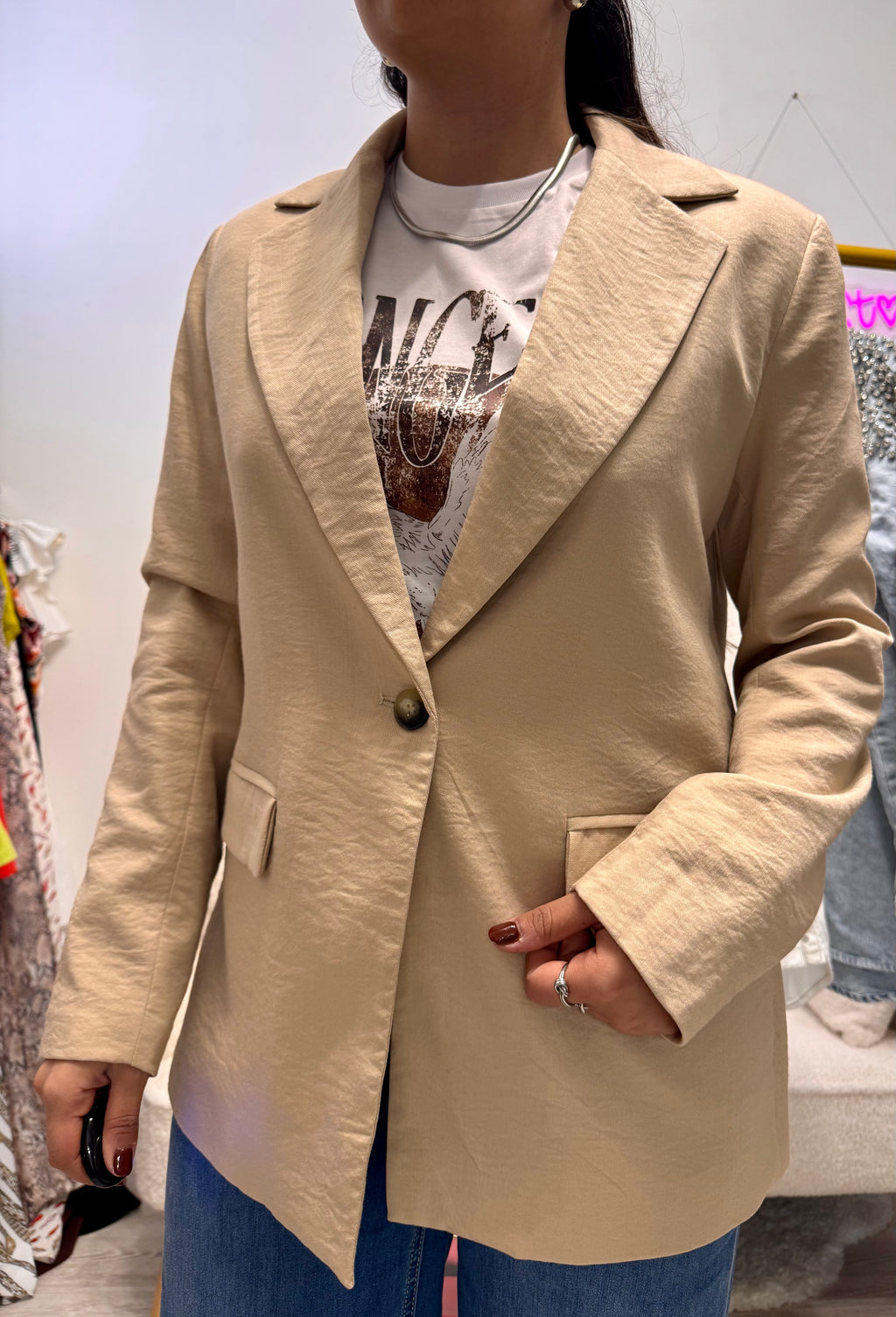 Blazer inserto pizzo Have One
