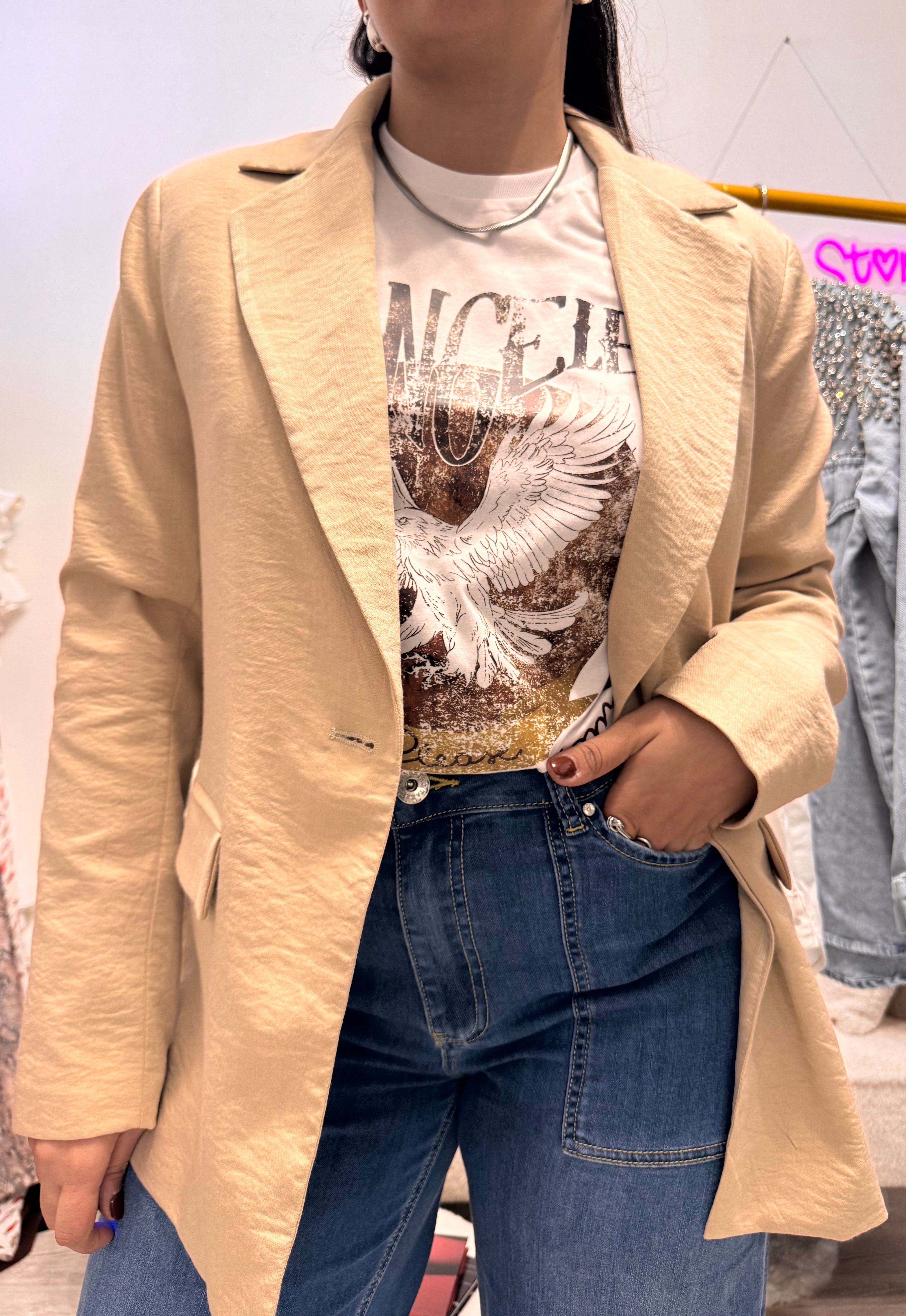 Blazer inserto pizzo Have One