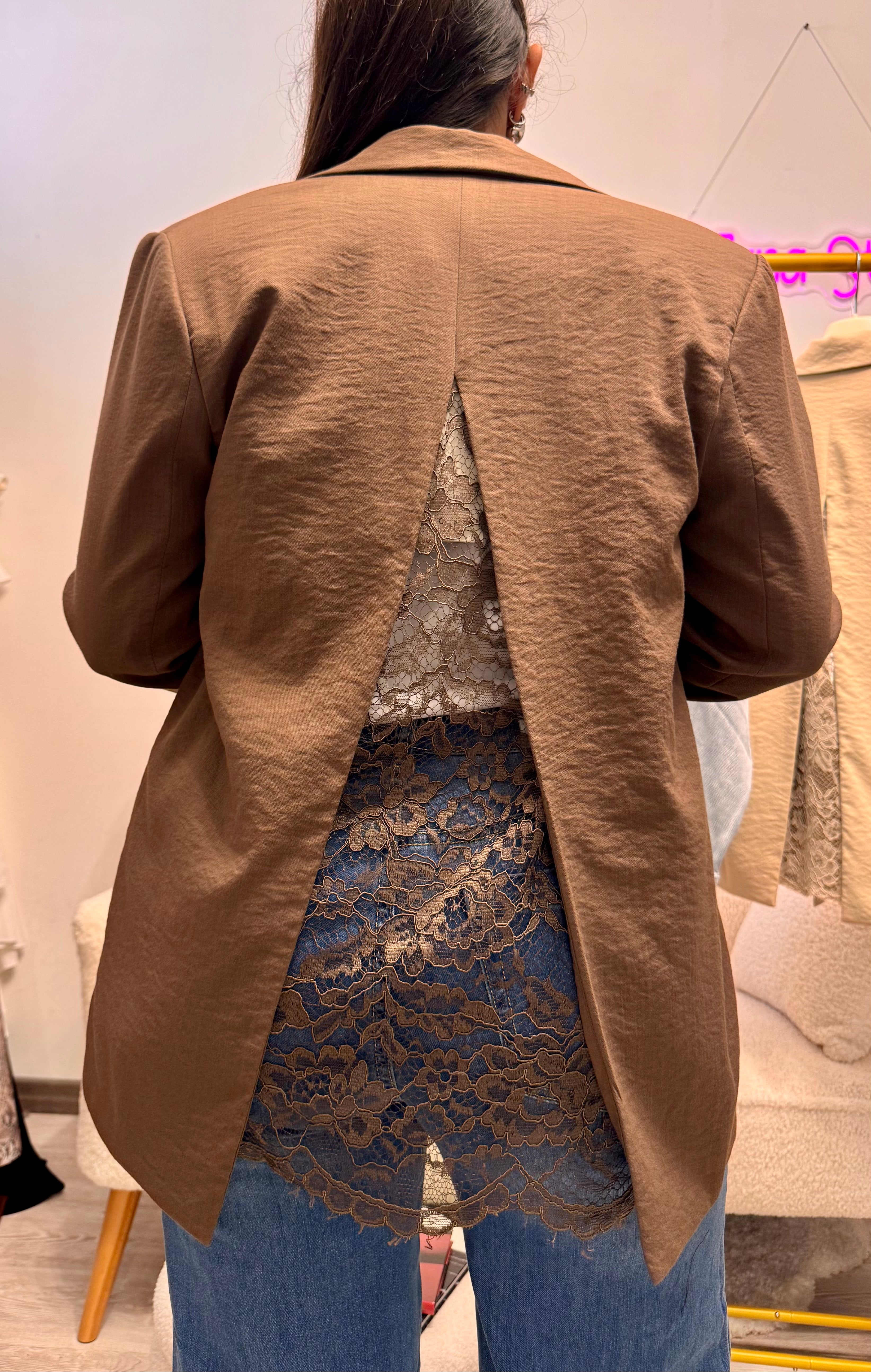 Blazer inserto pizzo Have One