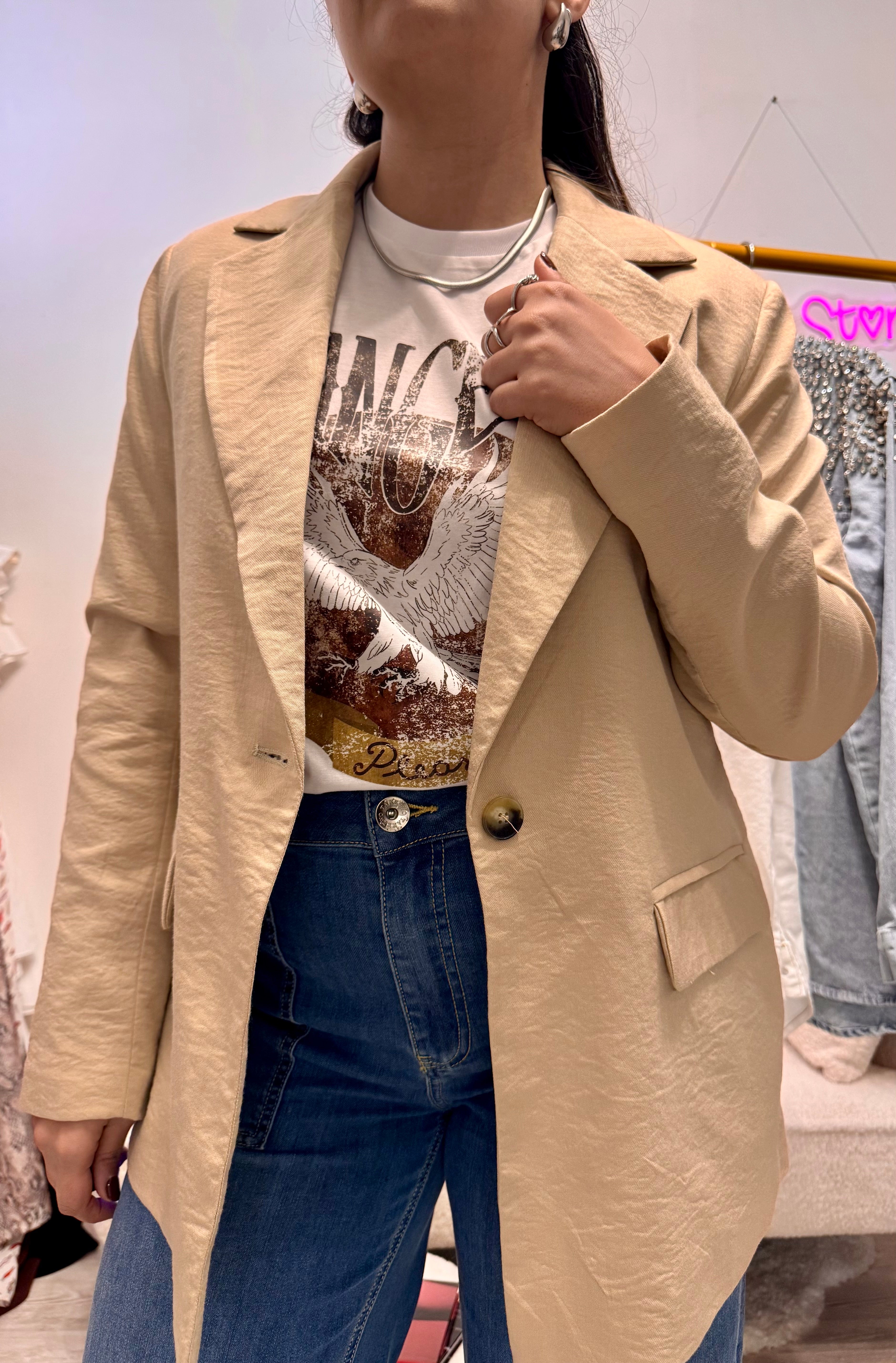 Blazer inserto pizzo Have One