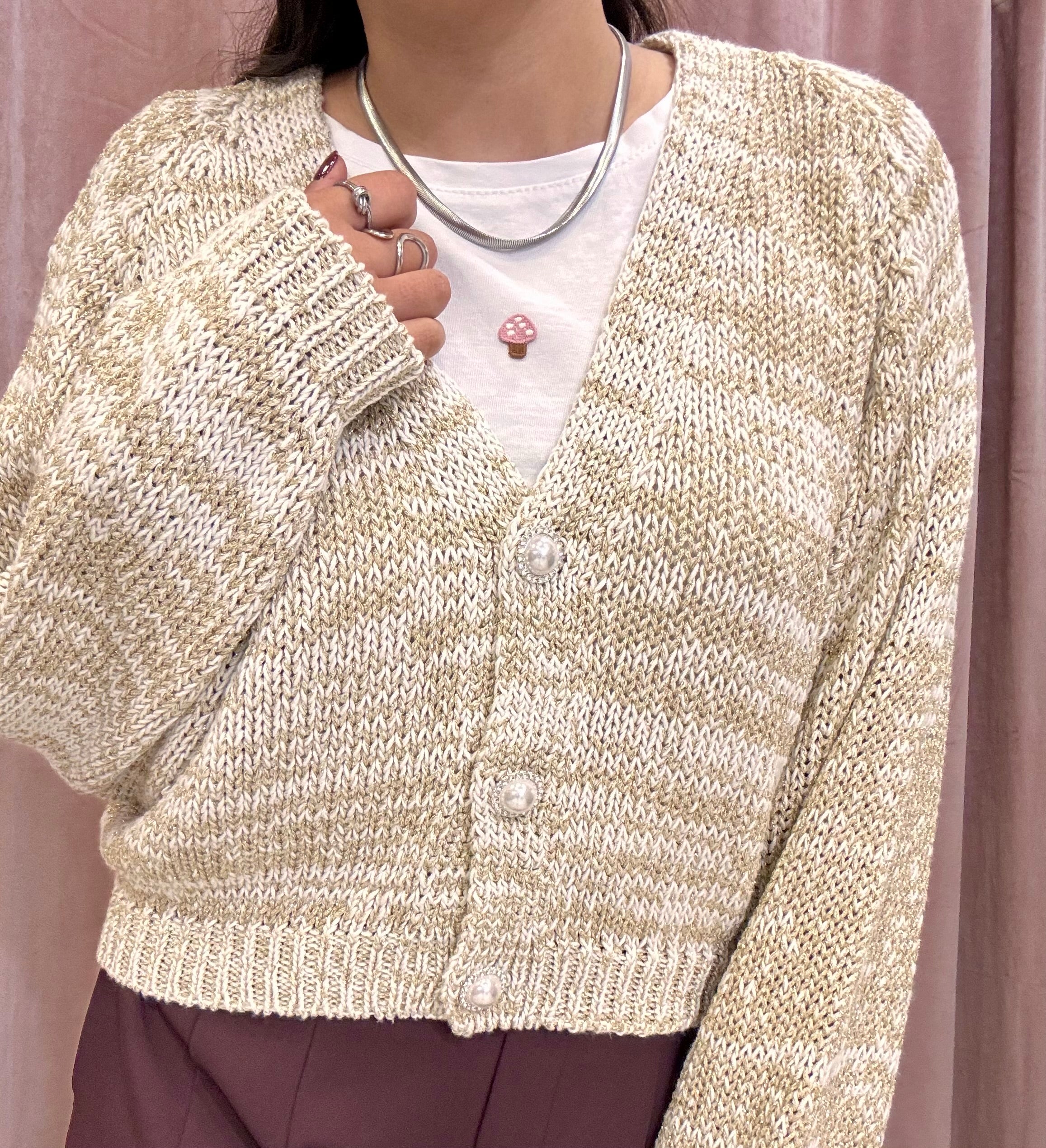 Cardigan lurex Have One