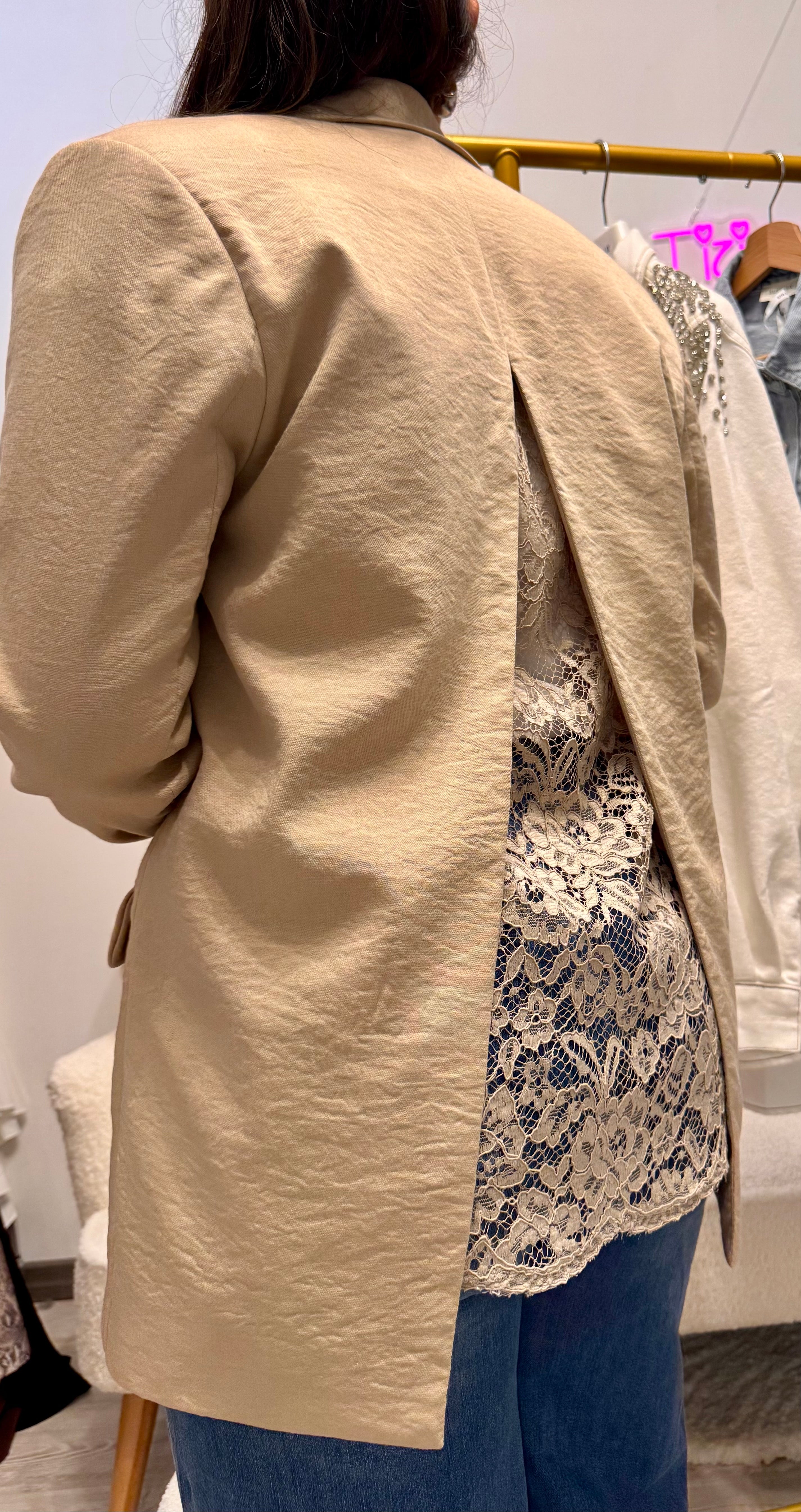 Blazer inserto pizzo Have One