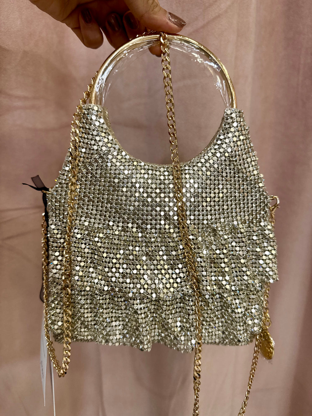 Pochette Mimi Muà micro paillettes