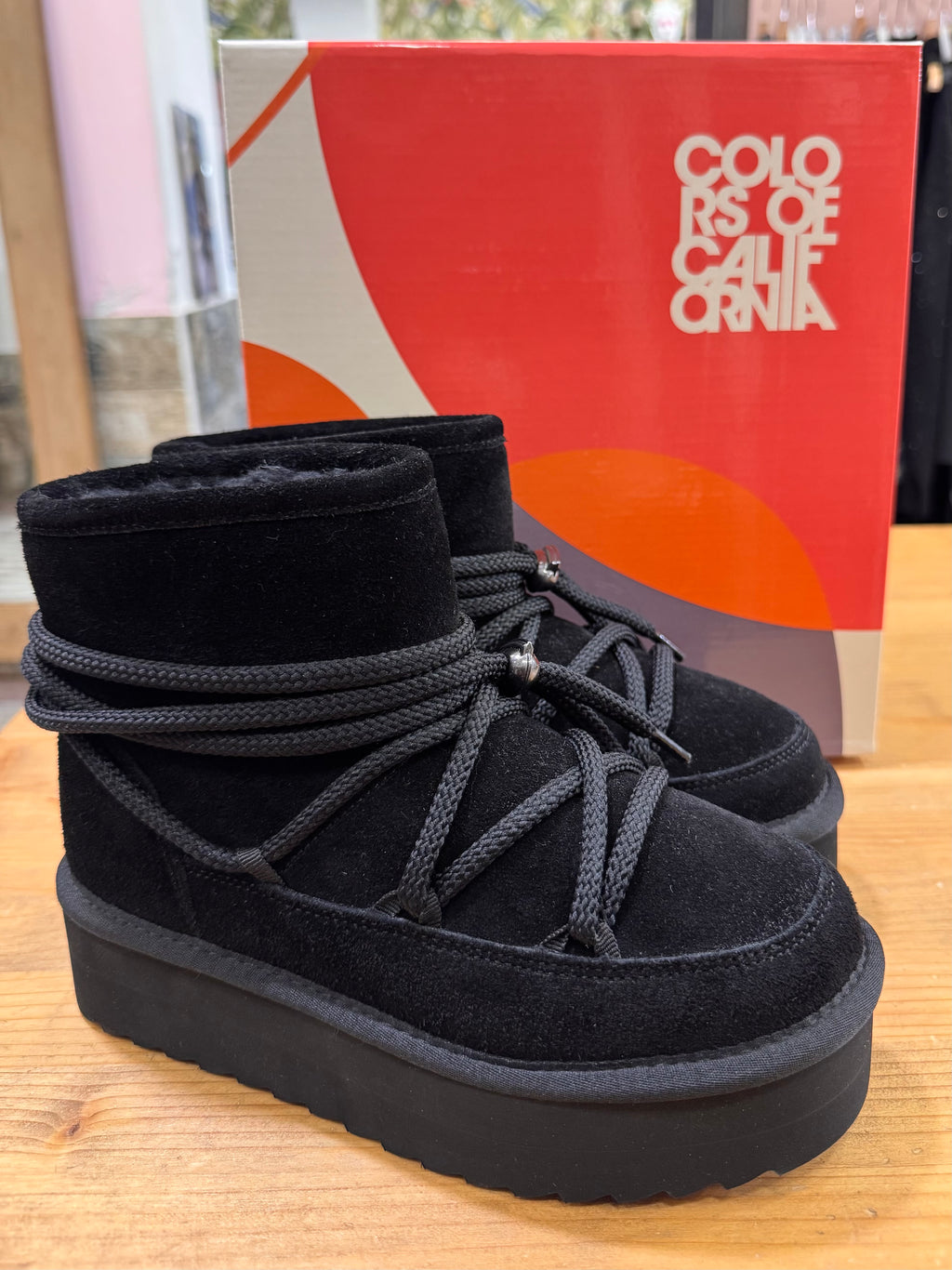 Scarponcino Platform con laccio Colors Of California