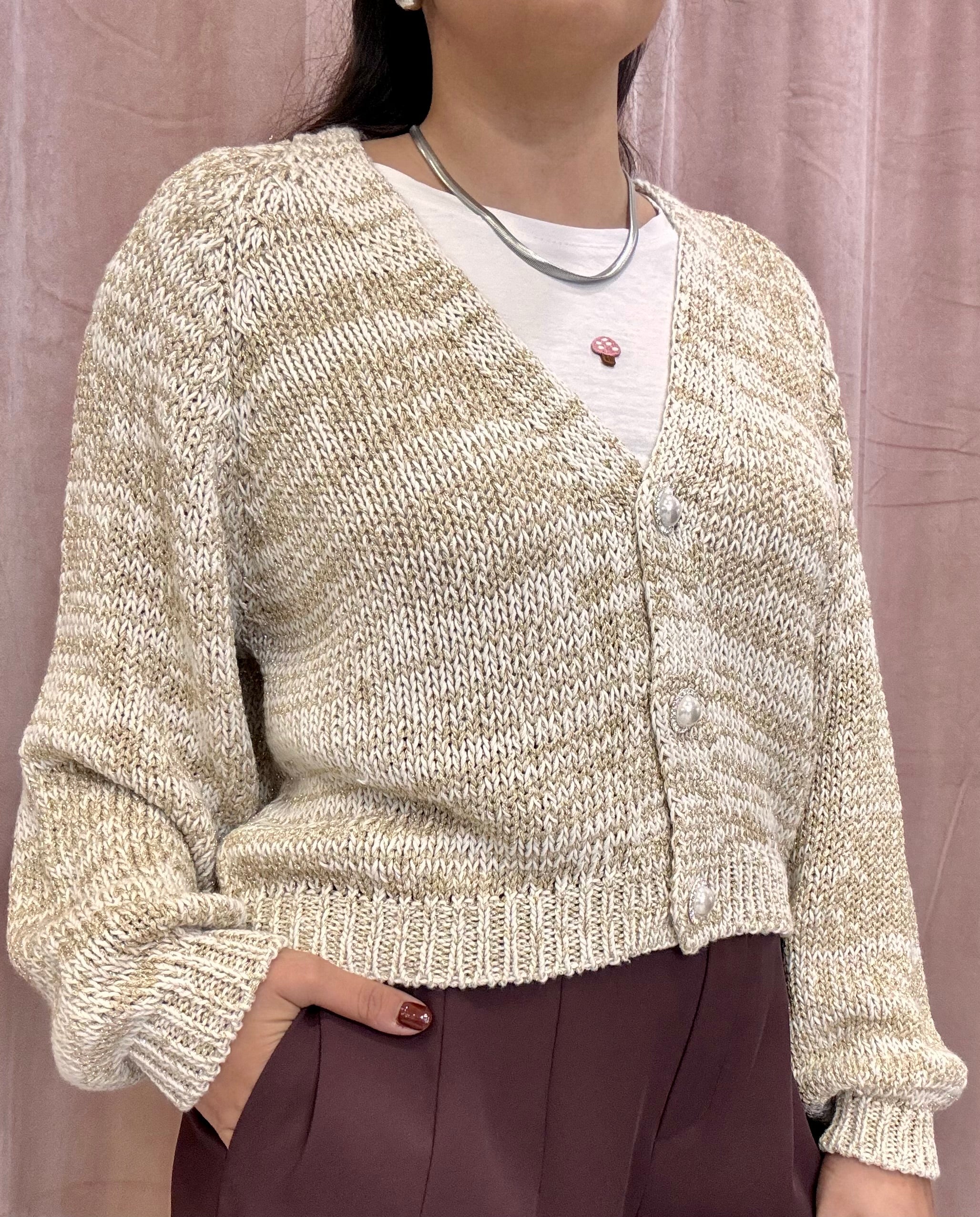 Cardigan lurex Have One