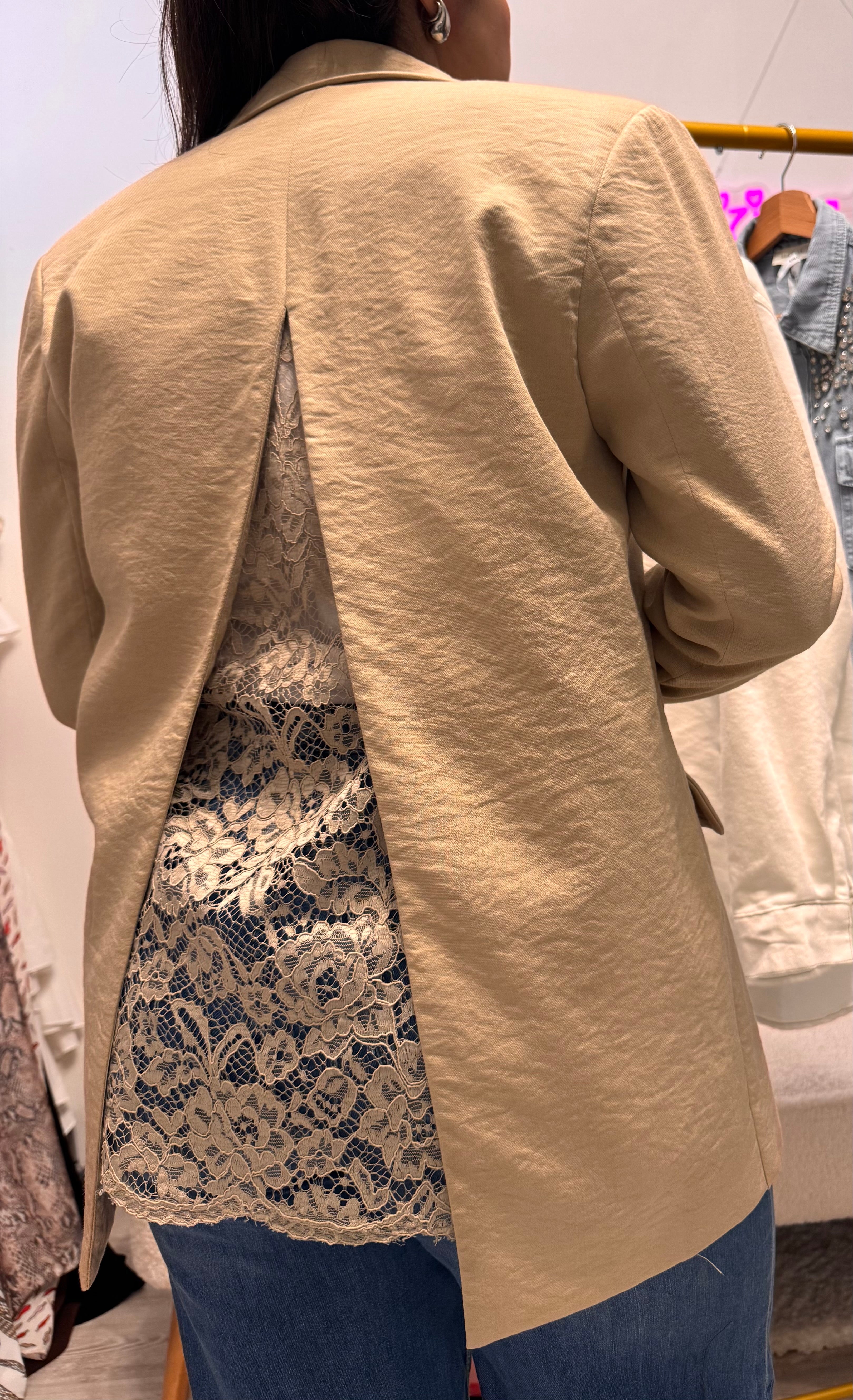 Blazer inserto pizzo Have One