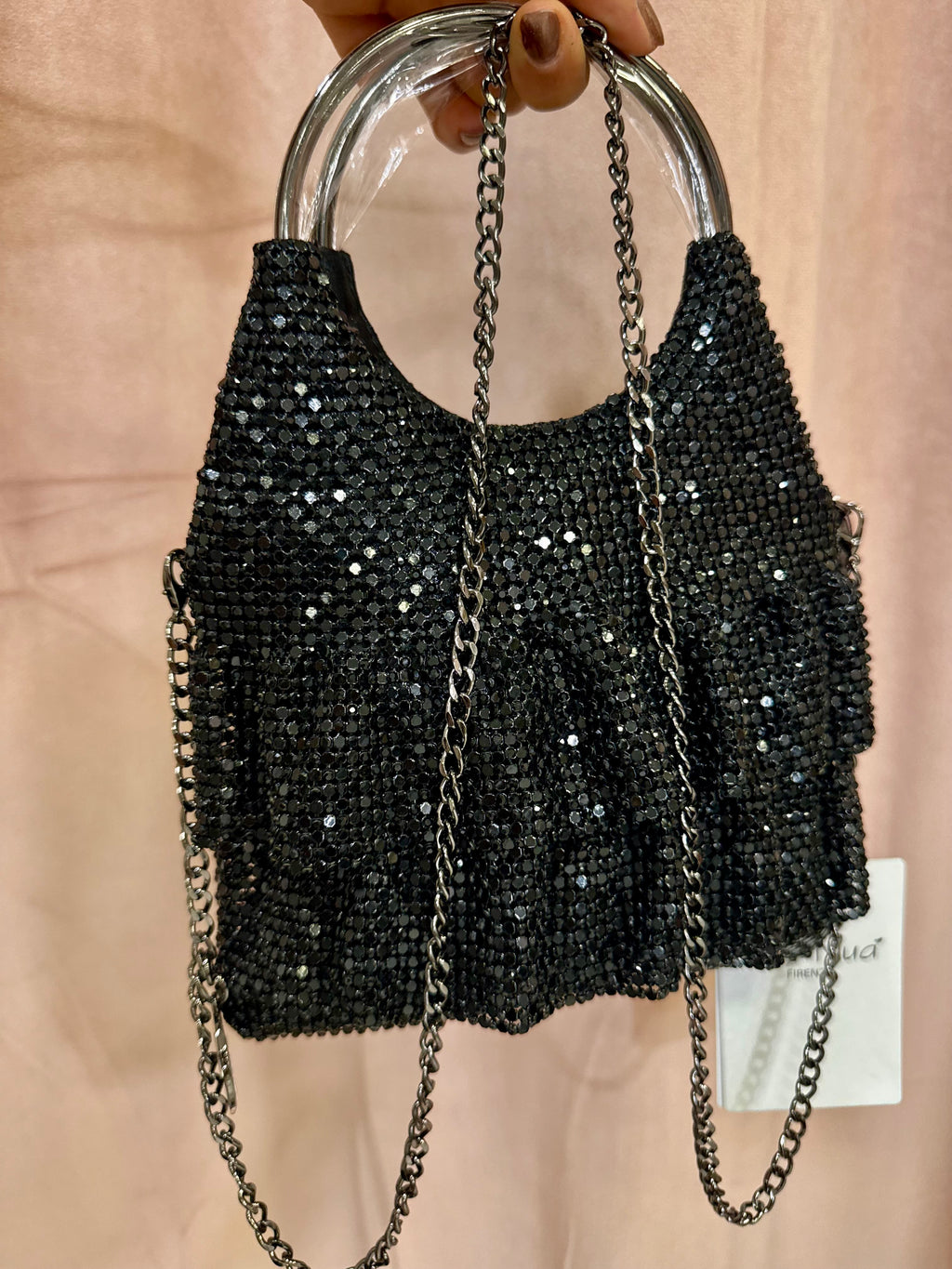 Pochette Mimi Muà micro paillettes