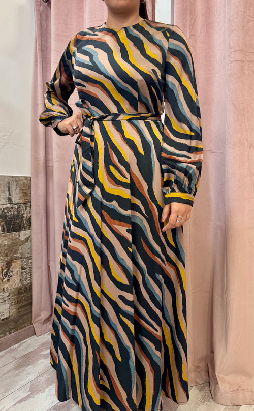 Abito lungo Anonyme zebra