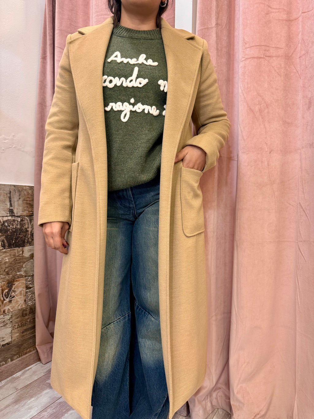 Cappotto tasche Please