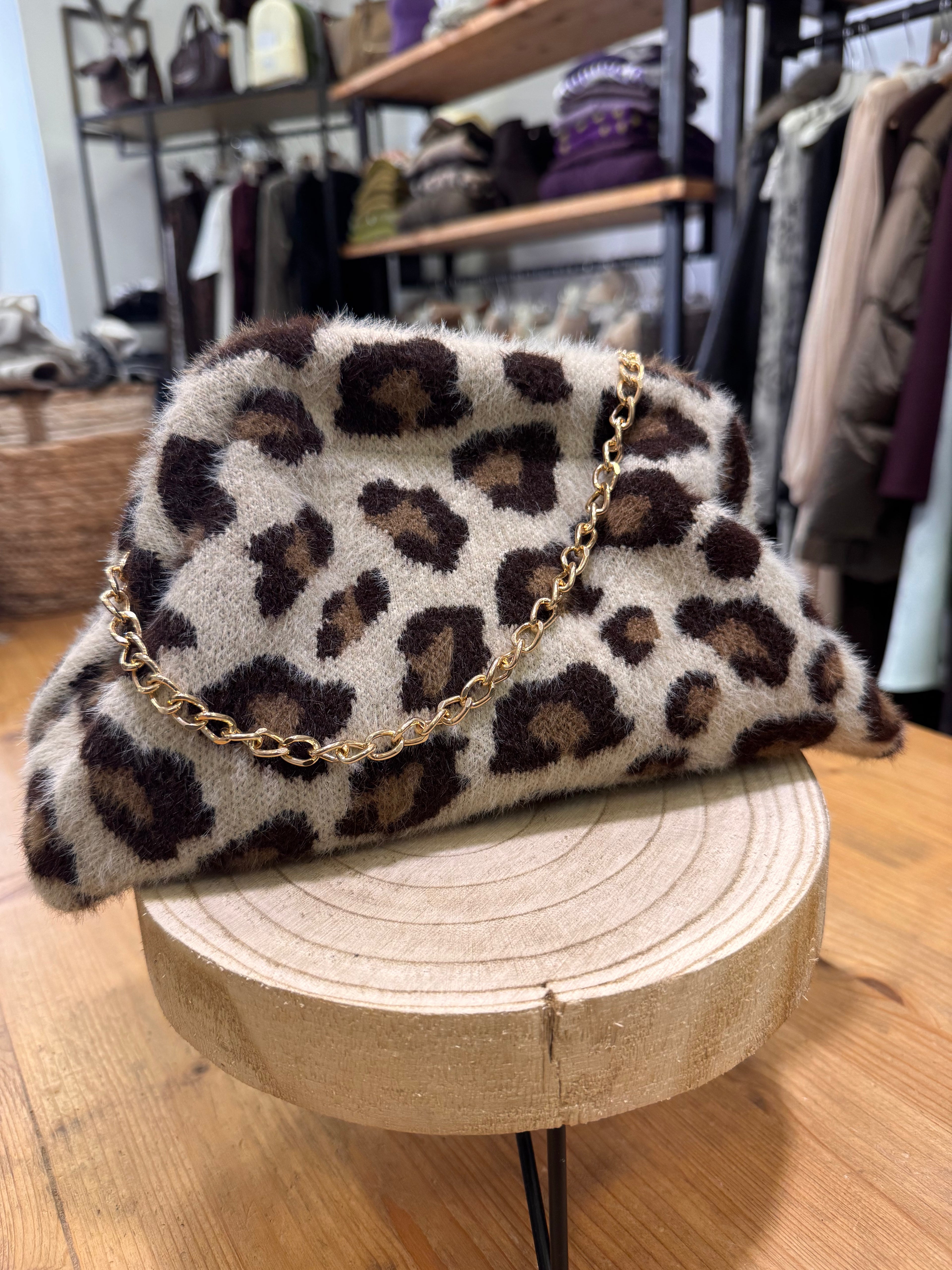 Clutch pelo animalier